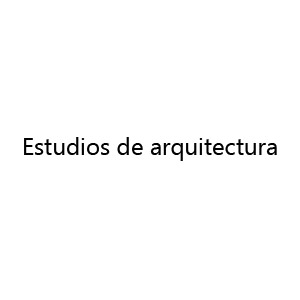 Estudios de arquitectura